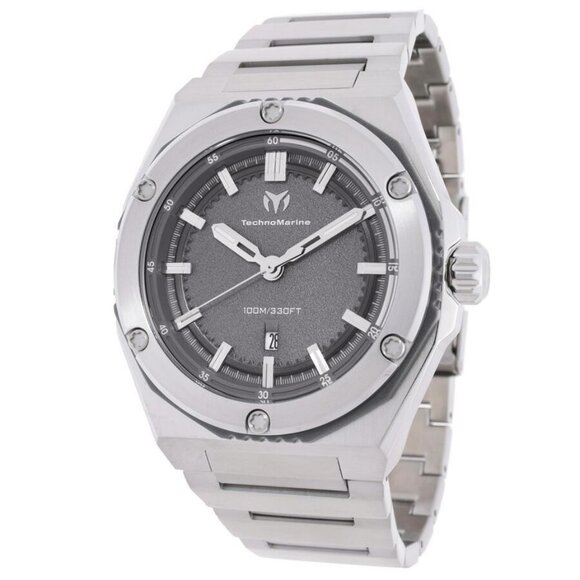 FX03486B NWT Technomarine Fashion Men's Quartz Plastic and Stainless Steel Authe - Picture 1 of 3
